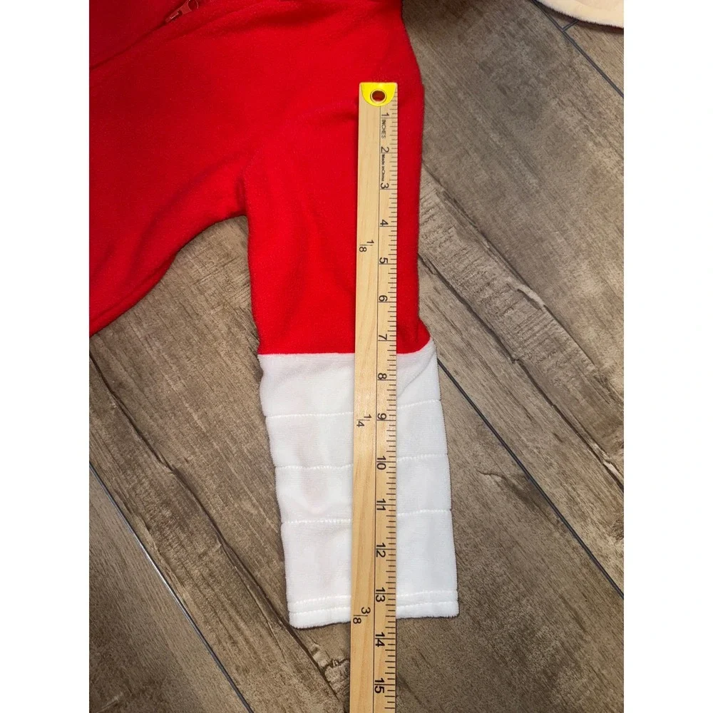 Kids Red Devil Costume Jumpsuit Hooded One‎ Piece Halloween Cosplay